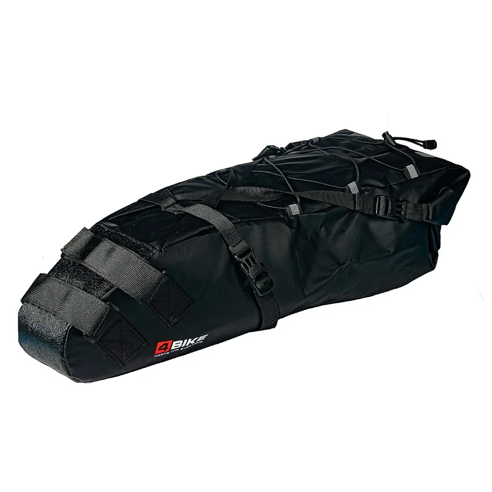 Подседельная велосумка для байкпакинга 13 л с roll-top, чёрная