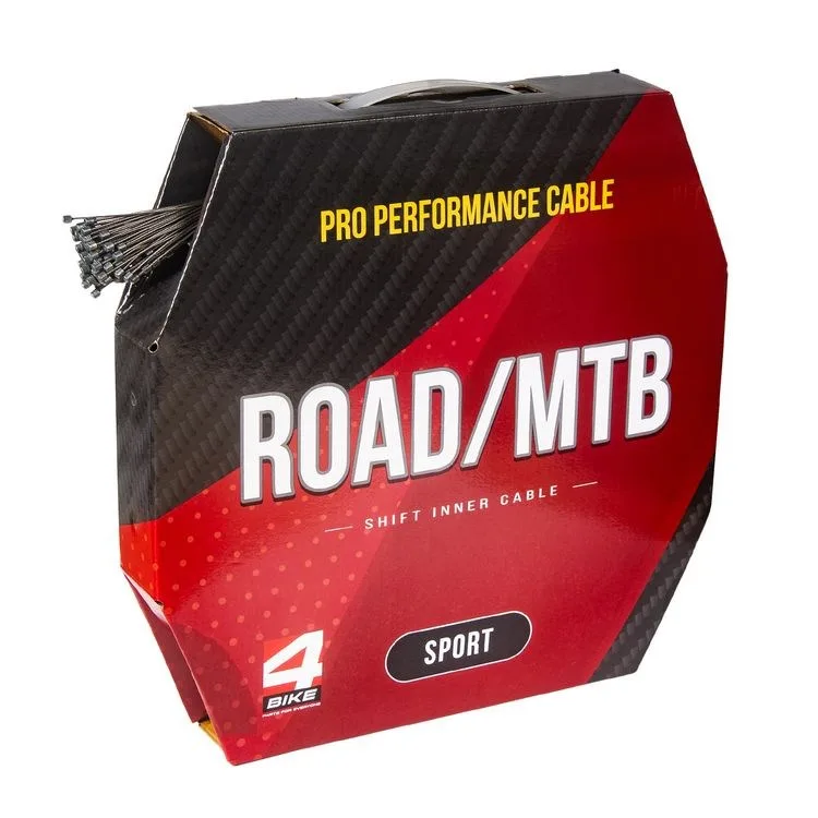 Трос переключения скоростей велосипеда нержавеющий ROAD/MTB Sport, Ø1.1 мм × 2100 мм