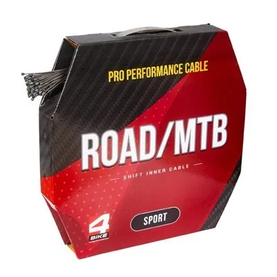 Трос тормоза для шоссейного и горного велосипеда Road/MTB из нержавеющей стали, Ø1.5 мм × 1700 мм, бухта 100 шт