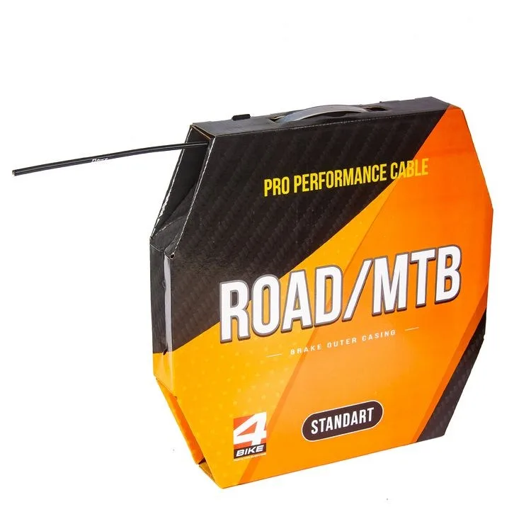Рубашка тормозного троса велосипеда MTB/Road, Ø5 мм, бухта 50 м, чёрная