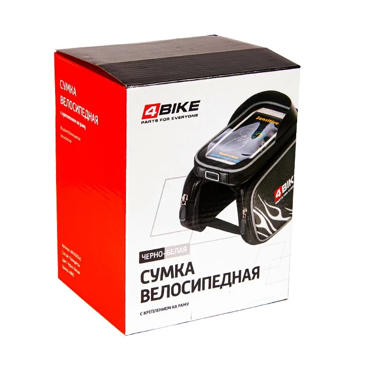 Велосумка купить 4BIKE чёрная 280 г на раму — фото 3