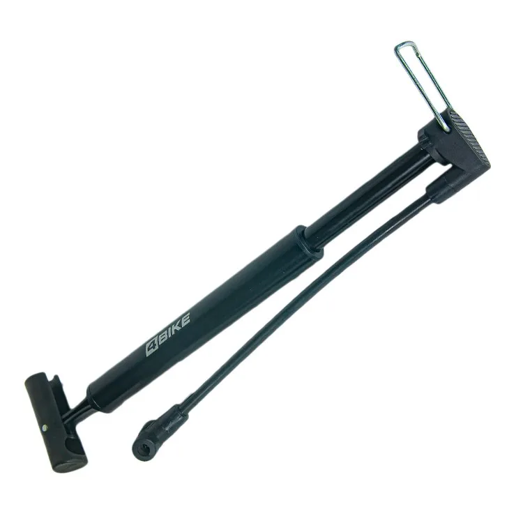 Велонасос ручной со шлангом, универсальный клапан Schrader/Presta, max 120 psi, алюминиевый корпус